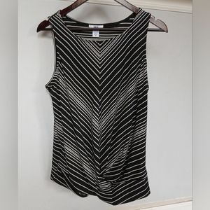 Bar III Women's Striped Blouse Size M